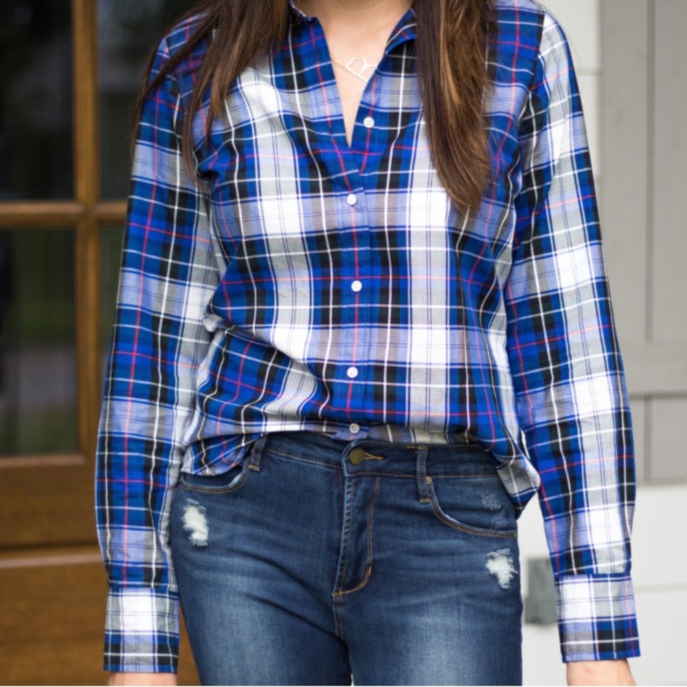 JCrew Plaid Button Down Shirt